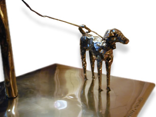 Confidence,brass sculpture,Louwrien Wijers1972